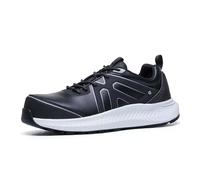 Shoes for Crews Work Shoes Colly Unisex Black Composite Toe - Slip-Resistant Work Shoe with Slip Protection and Toecap, Waterproof, S3L FO SR - for Men and Women