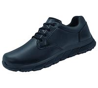 Shoes for Crews Work Shoes Saloon II Men - Smart and Casual lace-up Trainers, Secure fit, Slip-Resistant, Water-Repellent, Leather, OB E SR - Low Shoe for Men