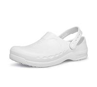 Shoes for Crews Zinc Slip Resistant Clog Unisex White UK Size 12