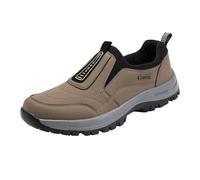Shoes for Men UK Mens Casual Shoes UK Wide Fit Wedge Trainers Lightweight Non Slip Running Sneakers Comfortable Arch Support Orthopedic Trainer Slip on Sneaker Mens Trainers Size 7 Black 7
