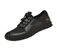 Shoes for Men Uk Sandals Men's Breathable Versatile Outdoor Hand Large Size Beach Baotou Sandals (Black, 6.5)