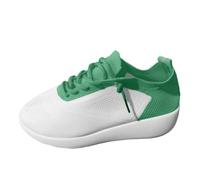 Shoes for Mens Womens Air Cushion Athletic Sneakers Synthetic Textile Walking Lightweight Non Slip Tennis Breathable Running Flat Feet Plantar Fasciitis Fashion Trainers Ladies Green