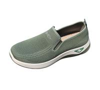 Shoes for Mens Womens Lace-Up Casual Synthetic Textile Walking Lightweight Comfortable Wedge Chunky Colorful Lifestyle Sneakers Flat Feet Plantar Fasciitis Spring Summer, Hiking Trekking Green