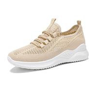 Shoes for Mens Womens Ladies Breathable Sneakers Zero Drop Sole Platform Classic Walking Sport Sparkly Wide Fit Trainers Fitness Outdoor Khaki