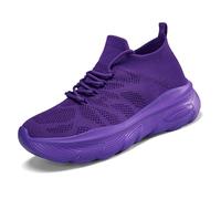 Shoes for Mens Womens Trail Running Sneakers Zero Drop Sole Quick Drying Casual Dad Streetwear Flat Feet Plantar Fasciitis Fitness Outdoor Purple