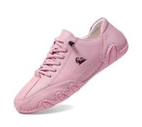 Shoes for Mens Womens Trainers Walking Zero Drop Sole Platform Classic Sneakers Chunky Colorful Lifestyle Flat feet Plantar Fasciitis Fitness Outdoor Pink