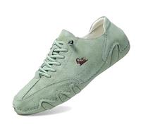 Shoes for Mens Womens Trainers Walking Zero Drop Sole Platform Classic Sneakers Chunky Colorful Lifestyle Flat feet Plantar Fasciitis Fitness Outdoor Green