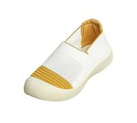 Shoes for Wmen UK Soft Sole Slip On Wedge Heel Mesh Trainers Ladies Summer Breathable Lightweight Casual Trainers Wide Fit Orthopedic Walking Comfortable Mother Shoes for Daily Outdoor Size 3.5-7.5