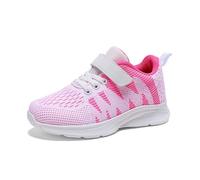 Shoes Girls Non-Slip Comfortable Ungen Girls' Sports Shoes Simple Breathable Casual Trainers Lightweight Outdoor Running Shoes for Teenagers Children from 7 to 15 Years Outdoor Running, pink, 6 UK