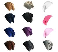 Shoes Lane 12 x New Assorted Colours Under Hijab Tube Stretchable Bonnet Cap