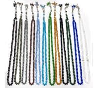 Shoes Lane 12 x Tasbih Tazbeeh 99 Crystals Islamic Rosary Beads For Zikr and Dua Assorted Mixed Colours