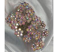 Shoes Lane® AB Crystal Hair Pins Stunning Diamante for Bridal Wedding 20x, 40x, 60x 80x,100x. (20x)