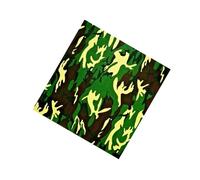 SHOES LANE® Cotton Bandana Paisley Mouth Protection Neckwear Head Scarf Wrap Band (Camo Green)