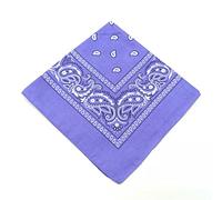 SHOES LANE® Cotton Bandana Paisley Mouth Protection Neckwear Head Scarf Wrap Band (Lilac)