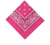 SHOES LANE® Cotton Bandana Paisley Mouth Protection Neckwear Head Scarf Wrap Band (Pink)
