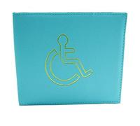 Shoes Lane Disabled Blue Badge Holder Hologram Safe Parking Permit Display Cover Wallet (Light Blue)