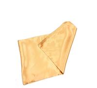 Shoes Lane New Satin Silk Shiny Plain Solid Colours Large Square Plain Head Neck Scarf Wrap 90 X 90 cm (Peach)