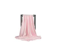 Shoes Lane New Satin Silk Shiny Plain Solid Colours Large Square Plain Head Neck Scarf Wrap 90 X 90 cm (Baby Pink)