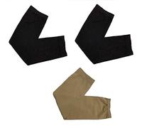 Shoes Lane Pack of 3 MUSLIM ISLAMIC SLEEVES GLOVES ARM COVER STRETCHY FABRIC ABAYA SLEEVES (2 Black- 1 Nude)