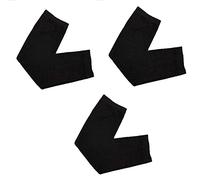Shoes Lane Pack of 3 MUSLIM ISLAMIC SLEEVES GLOVES ARM COVER STRETCHY FABRIC ABAYA SLEEVES (3 x Black)