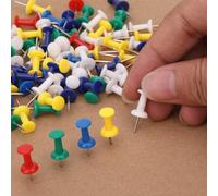 SHOES LANE Push Cork Board Pins 100pcs Mixed Colours Drawing Pins for Cork Notice Board Thumb Tacks