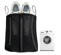 Shoes laundry bag,Thickened washing machine shoe bag,Shoe storage bag,reusable for children's adult shoes,Maximum men's shoes size 11,grid design also suitable for clothing toy socks bra,black 1pc