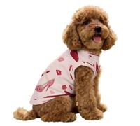 Shoes Lipstick And Kisses Cute Dog Shirts Summer Ice Silk Tank Top