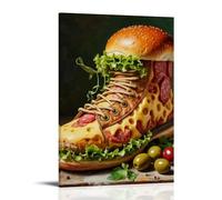 Shoes Made of Bread And Vegetables Modern Decoration for the Home 24 x 36 inches (60 x 90 cm)