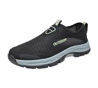 Shoes Men Basketball Running Men Running Shoes Men Basketball Man Slip On Gym Elastic Comfort Comfortable Lightweight No Laces Shoe, B the Black, 13.5 UK