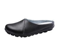 Shoes Men's Lightweight Comfortable Slippers Leather Orthopaedic Shoes Men's Summer Soft Sports Slippers Mesh Sandals Barefoot Summer Shoes Slip On Slippers Breathable Barefoot Shoes, black, 9 UK