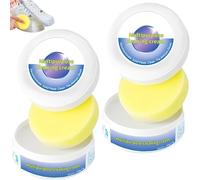 Shoes Multipurpose Cleaning Cream,White Shoe Cleaning Cream With Sponge,Multi-Functional Cleaning and Stain Removal Cream for Shoes, Decontaminate Solid Paste,No Need To Wash (2PCS)