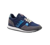Shoes Napapijri Trainers Man Leather Avio Blue