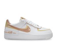 NIKE Women's Air Force 1 Shadow Sneaker, White Hemp Team Gold White, 6 UK