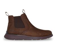 Skechers Augustino CHOC Chocolate brown Mens Chelsea Boots 205227 in a Plain Leather in Size 8