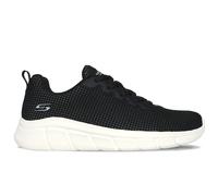 Skechers Bobs B Flex Visionary Essence Women's Sneakers, Black Knit White Trim, 6 UK