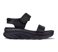 Skechers Women's Relaxed Fit: D'Lux Walker - New Block Sandals in Black, Size 5 | Textile/Synthetic, Vegan, Machine Washable