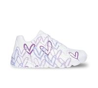 Skechers 314064L UNO LITE - Spread The Love White, White Purple, 4 UK