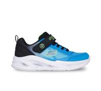 Skechers Meteor Lights BKBL Black Blue Kids trainers 401495L in a Plain Man-made in Size 31