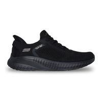 Skechers Women's Bobs Squad Chaos Current Muse Sneaker, Black Textile, 8 UK