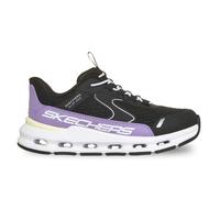 Skechers Girl's Glide-Step + Vista Lane Slip-in Trainers, Black Synthetic/Purple Trim, 1.5 UK Child