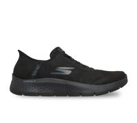 Skechers Men's Slip-On Sneakers GO WALK Flex – Smooth Motion, Black Textile/Synthetic, UK 7.5