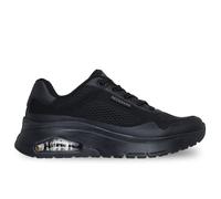 Skechers Women's Uno Flex Spring On Air Sneaker, Black Hot Melt/Mesh, 4 UK