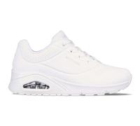 Skechers Womens Uno Stand On Air Sneaker, White Durabuck Mesh, 4 UK