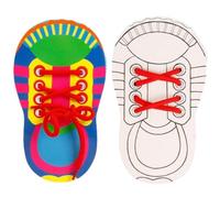 Shoes Tie Practice for Toddler, Learn To Tie Shoes, Fillable Shoelace Threading Teaching Lacing Tool, Shoe Tying Practice Toy for Boys Girls, 2 Pack