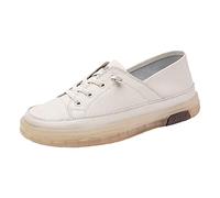 Shoes Trainers Women's Summer Heel Spurs Diabetic Wide H Running Shoes Wide Feet Casual Comfort Trainers with Cushioning Fabric Trainers Non-Slip Road Running Shoes Walking Shoes, beige, 5 UK