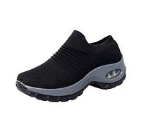 Shoes Women Mesh Shoes Thick Floor Platform Shoes Air Cushion Rocking Shoes Transparent Size: 2/2.5 UK