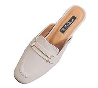 Shoes Women's Comfortable Flat Shoes Flat Women's Spring Summer Flat Bottom Fashionable Sandals, beige, 9 UK
