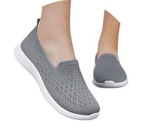 Shoes Women's Comfortable Shoes Flat Flat Versatile Casual Shoes for Women with Breathable Mesh Upper, Soft Sole for Comfort Style in Everyday Life, Perfect Spring Summer Ideal Relaxed, gray, 5 UK