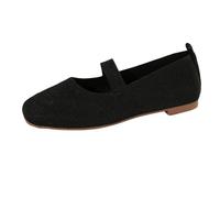 Shoes Women's Comfortable Summer Pretty Ballet Flats Women's Balerina Shoes Medieval Flat Summer Shoes Girls Comfortable Velvet Shoes Wide H Traditional Shoes Elegant Gymnastics Shoes, black, 6 UK