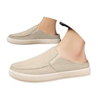 Shoes Women's Elegant Trainers Orthopaedic Sports Shoes Slip On Sailing Shoes Lightweight Elegant Single Shoes Casual Comfort Sandals Front Closed Wide Foot Fabric Shoes, beige, 8.5 UK